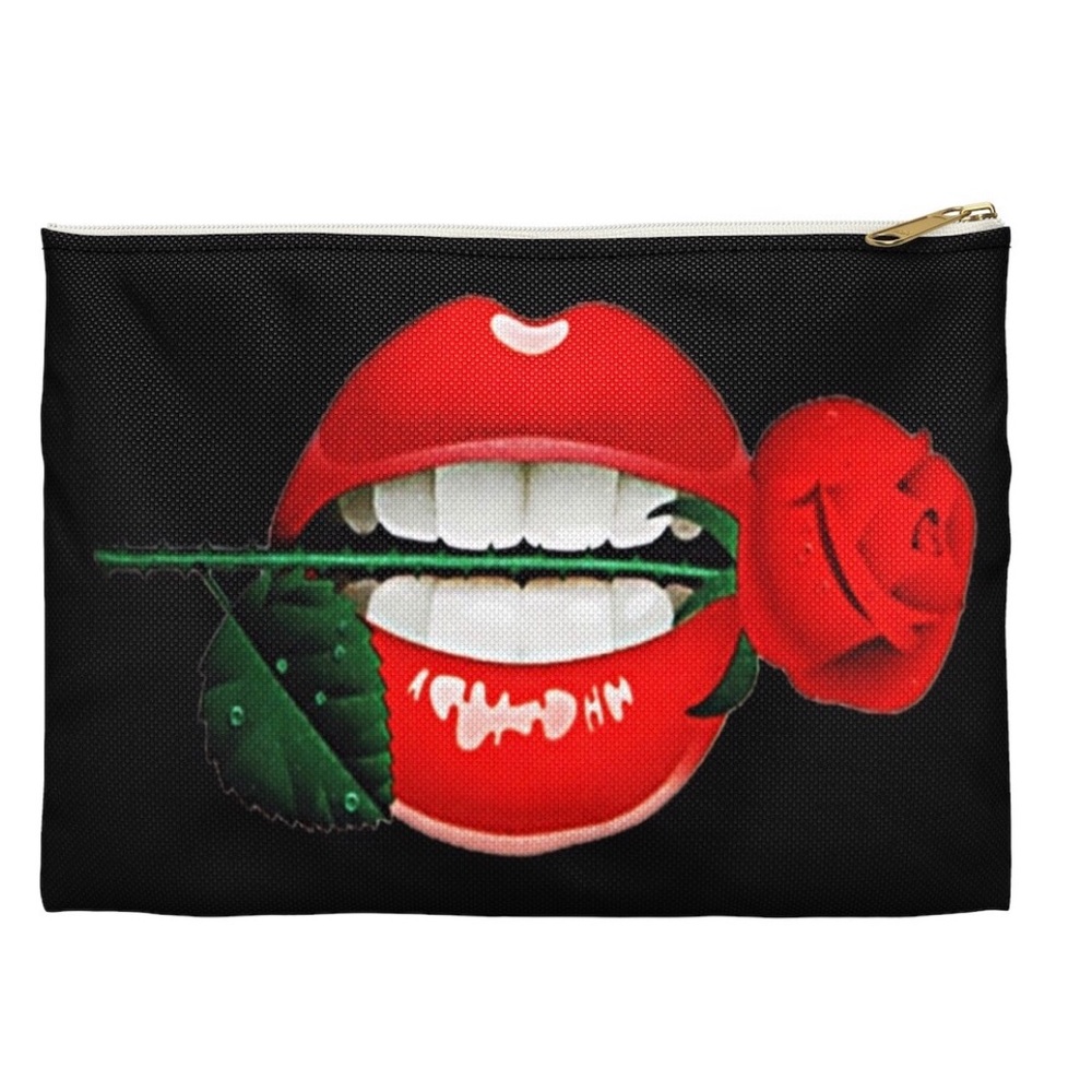 Women lips makeup purse